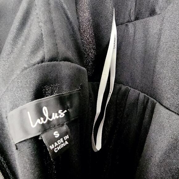 NEW Lulus Ideal Occasion Black Pleated Flutter Sleeve Backless Maxi Dress - Picture 12 of 13